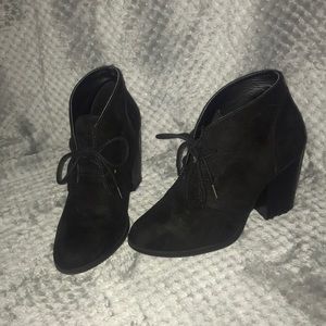 suede black f21 booties